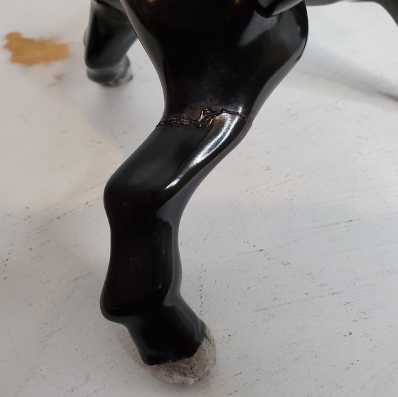 Vintage Ceramic Chocolate Brown Fighting Bulls - Picture 8 of 8